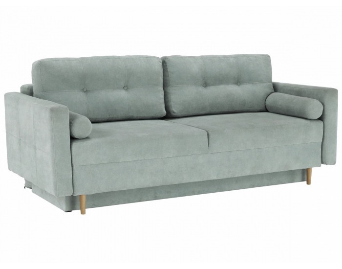 Rozkladacia pohovka s úložným priestorom Aurelia - mentolová (Queens)