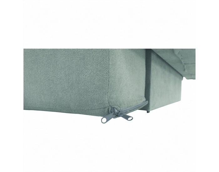 Rozkladacia pohovka s úložným priestorom Aurelia - mentolová (Queens)