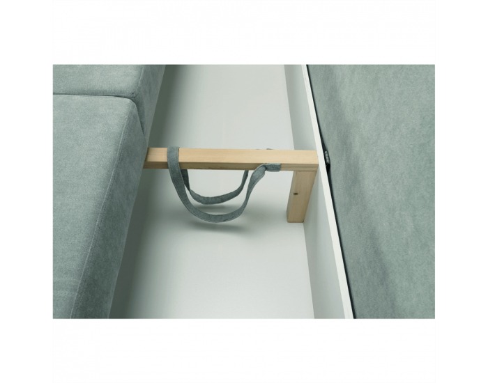 Rozkladacia pohovka s úložným priestorom Aurelia - mentolová (Queens)