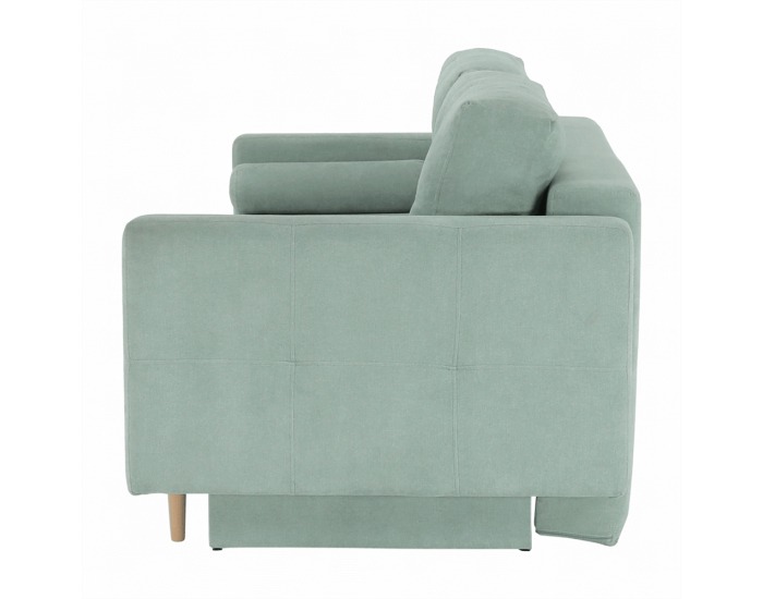 Rozkladacia pohovka s úložným priestorom Aurelia - mentolová (Queens)