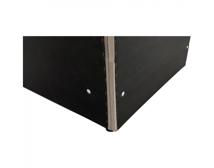 Čalúnená jednolôžková posteľ (váľanda) Auria Uni - béžovosivá