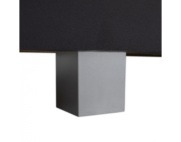 Čalúnená jednolôžková posteľ (váľanda) Auria Uni - sivá