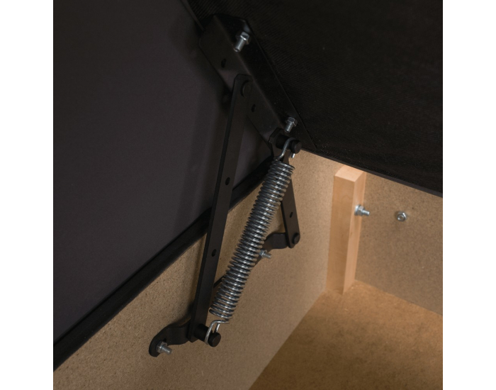 Čalúnená jednolôžková posteľ (váľanda) Auria Uni - sivá