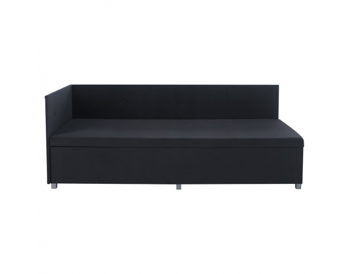 Čalúnená jednolôžková posteľ (váľanda) Auria Uni - sivá