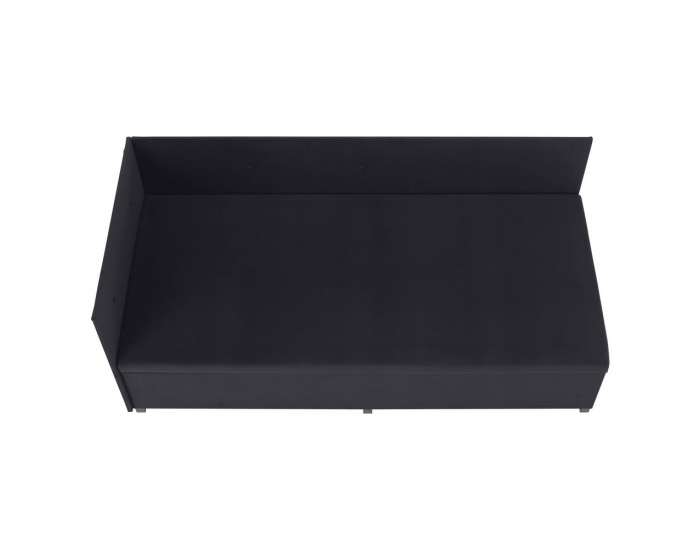 Čalúnená jednolôžková posteľ (váľanda) Auria Uni - sivá