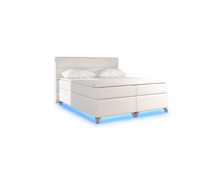 Čalúnená manželská posteľ s úložným priestorom Avellino 140 - béžová (Soft 33)