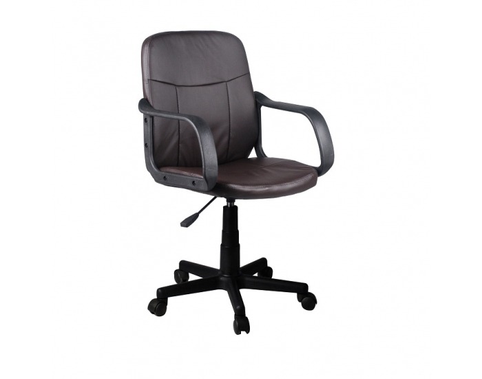 Kancelárske kreslo s podrúčkami Ayla - hnedá