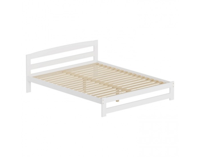 Drevená posteľ s roštom Azra 160x200 cm - biela