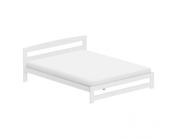 Drevená posteľ s roštom Azra 160x200 cm - biela