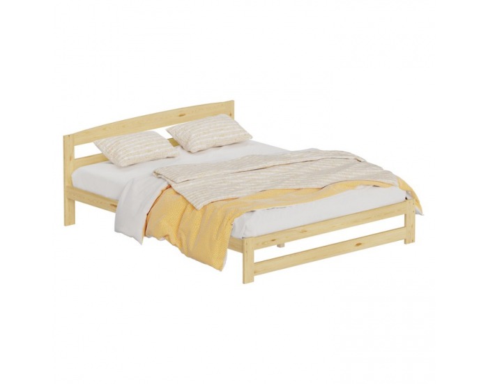 Drevená posteľ s roštom Azra 160x200 cm - prírodná