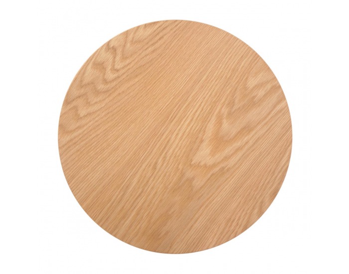 Okrúhly príručný stolík Azzura S - prírodná / biela