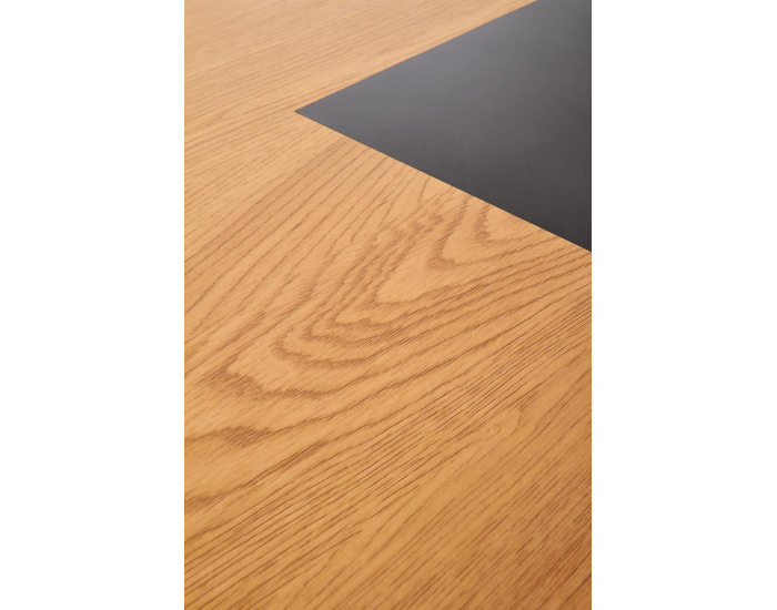 Písací stolík B-41 - dub zlatý / čierna