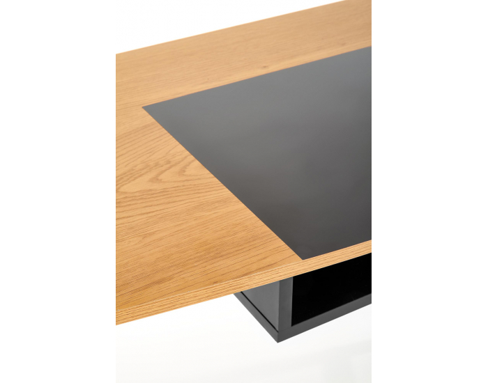 Písací stolík B-41 - dub zlatý / čierna