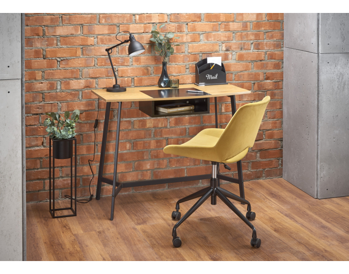 Písací stolík B-41 - dub zlatý / čierna