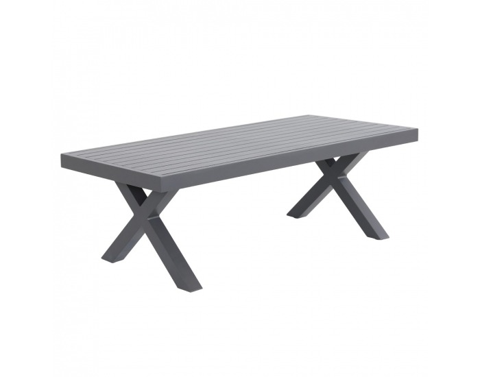 Hliníkový záhradný set Babak - sivá 