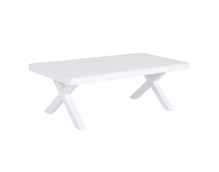 Hliníkový záhradný set Babak - svetlohnedá / biela / hnedá