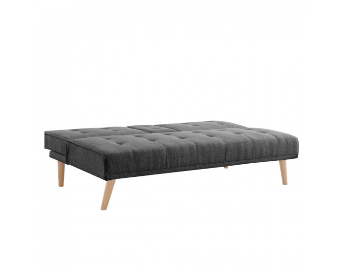 Rozkladacia pohovka Babet - tmavosivá / buk