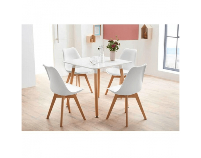 Jedálenská stolička Bali 2 New - biela / buk