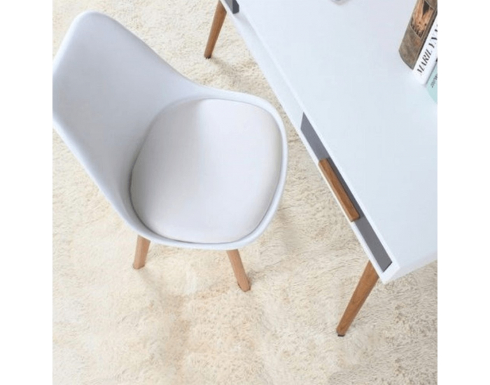 Jedálenská stolička Bali 2 New - biela / buk