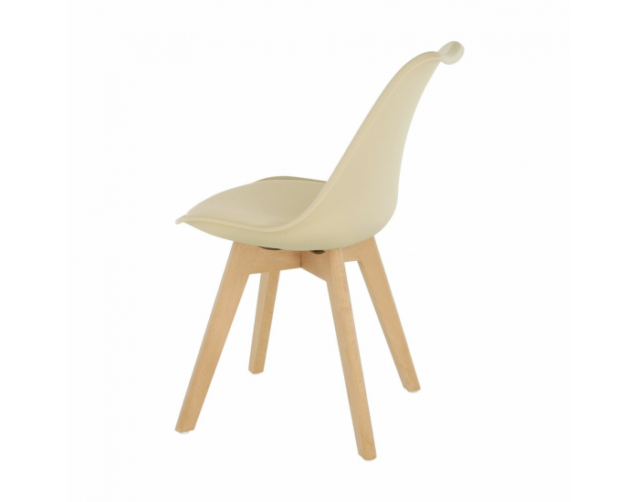 Jedálenská stolička Bali 2 New - cappuccino vanilková / buk