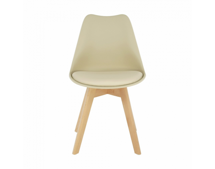 Jedálenská stolička Bali 2 New - cappuccino vanilková / buk