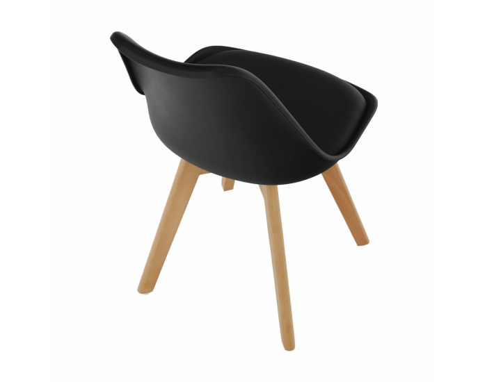 Jedálenská stolička Bali 2 New - čierna / buk