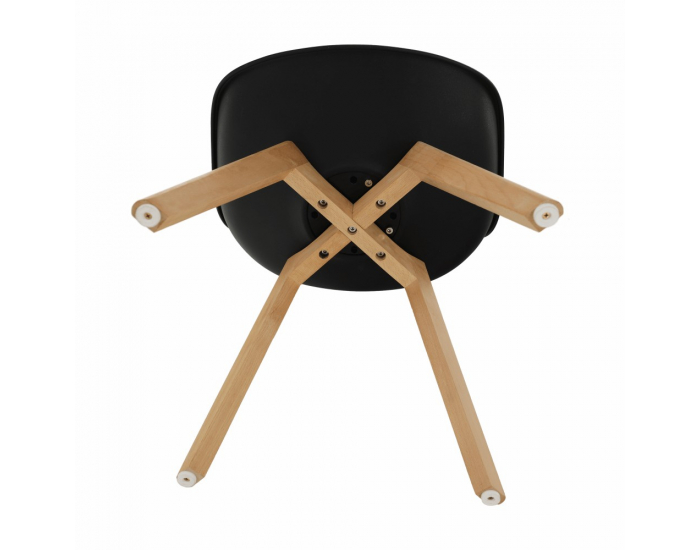 Jedálenská stolička Bali 2 New - čierna / buk