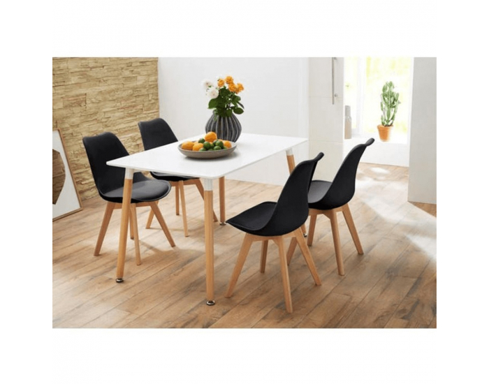 Jedálenská stolička Bali 2 New - čierna / buk