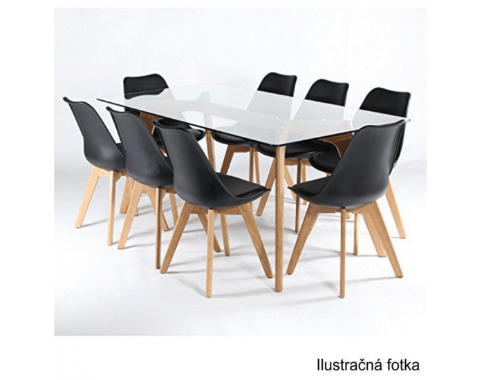 Jedálenská stolička Bali 2 New - čierna / buk