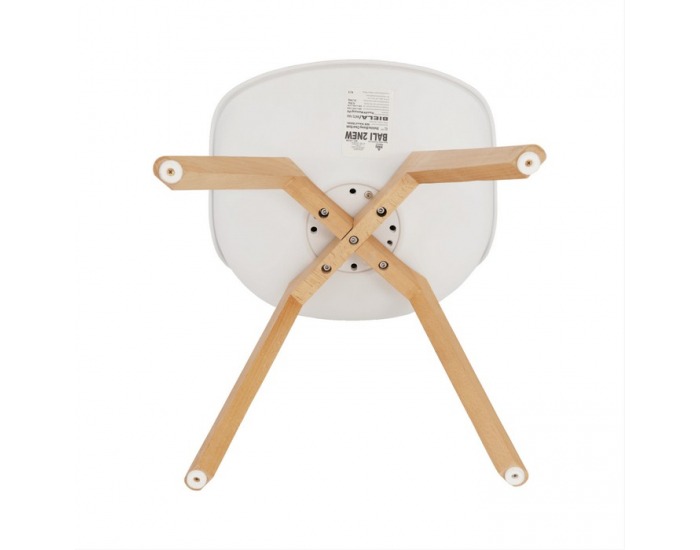 Jedálenská stolička Bali 3 New - biela / buk