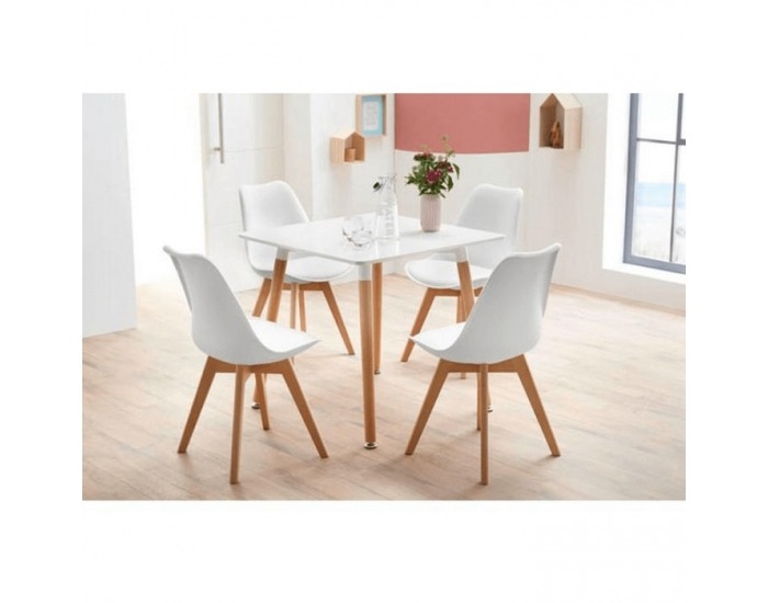 Jedálenská stolička Bali 3 New - biela / buk