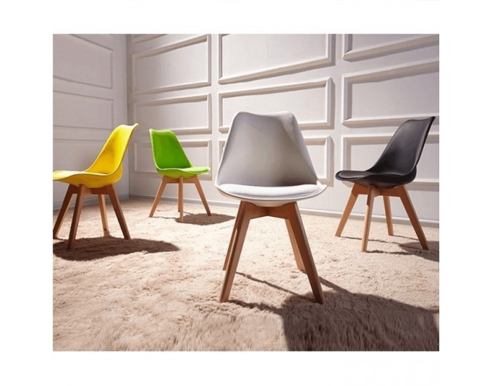 Jedálenská stolička Bali 3 New - biela / buk