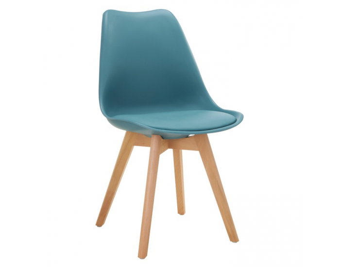 Jedálenská stolička Bali 3 New - petrolej / buk