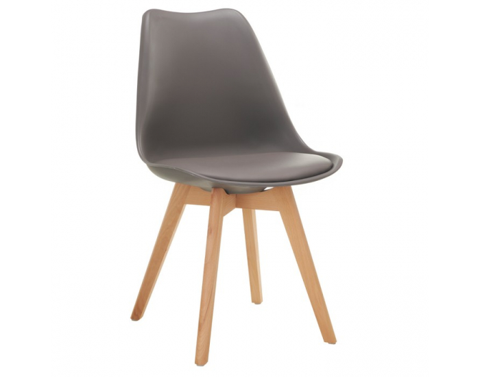 Jedálenská stolička Bali 3 New - sivohnedá / buk