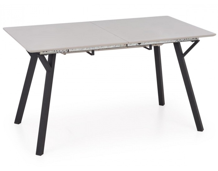 Rozkladací jedálenský stôl Balrog 2 - svetlosivá / čierna