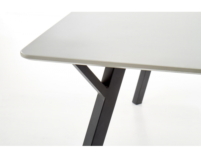 Jedálenský stôl Balrog - svetlosivá / čierna