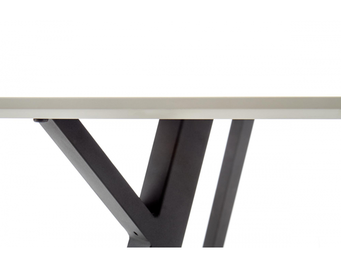Jedálenský stôl Balrog - svetlosivá / čierna