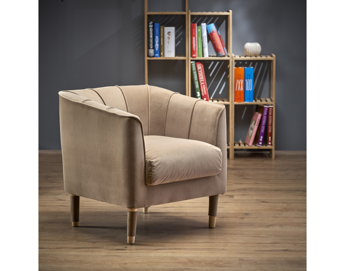 Kreslo Baltimore - tmavobéžová