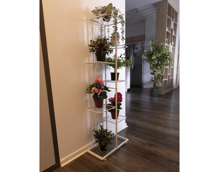 Kovový stojan na kvety Bamir Typ 2 - biela