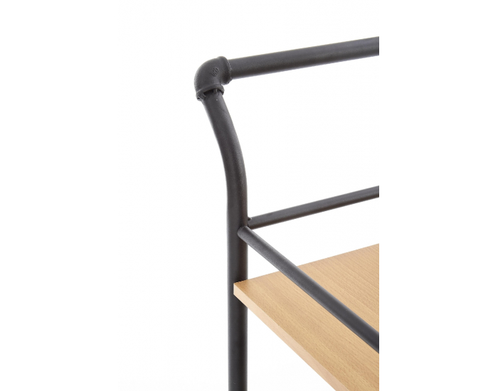 Servírovací stolík na kolieskach BAR-12 - čierna / prírodná