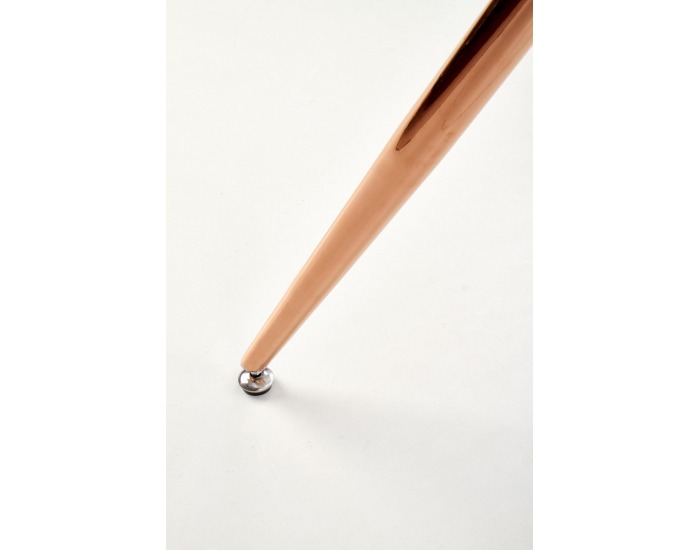 Jedálenský stôl Barcano - sivý mramor / zlatá