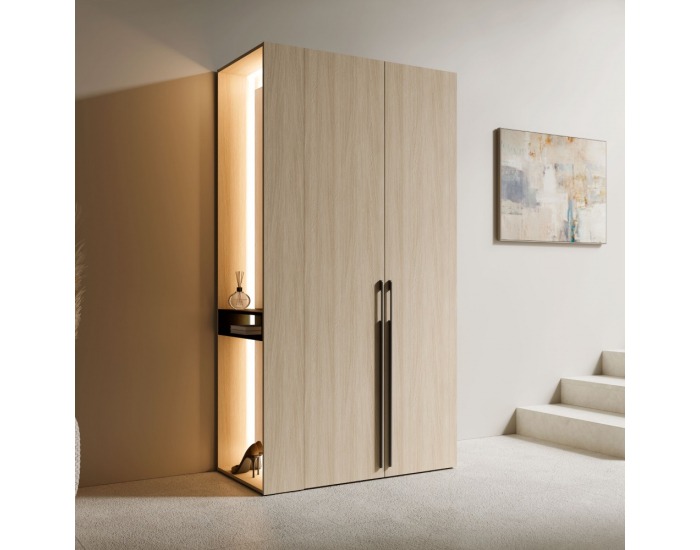 Dvojdverová šatníková skriňa Barcelone 2D - dub barista