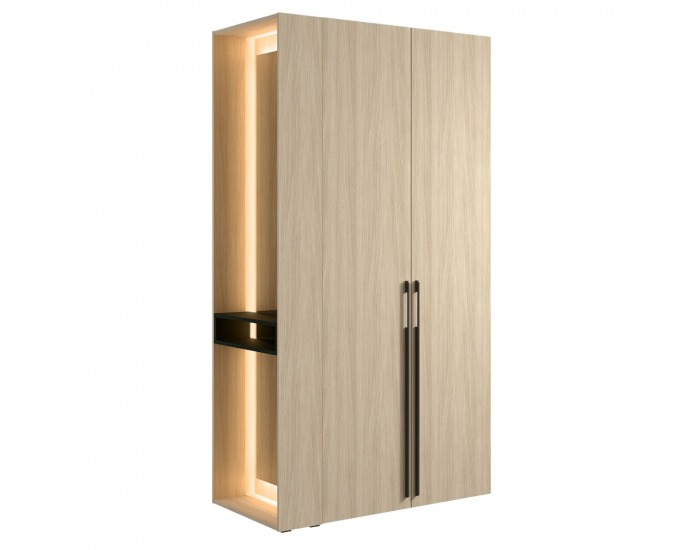 Dvojdverová šatníková skriňa Barcelone 2D - dub barista