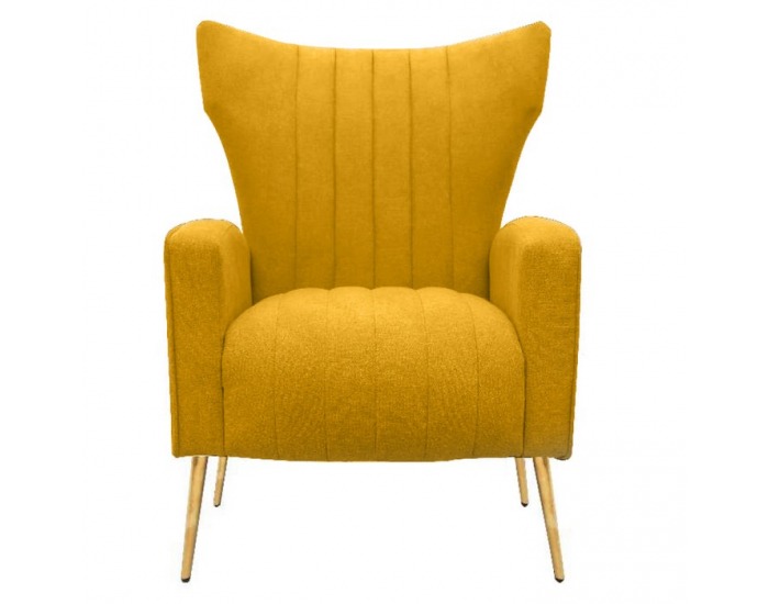 Relaxačné kreslo Baret - žltá