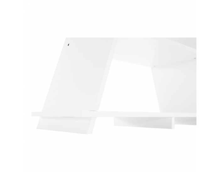 Detský policový regál Barnie - biela / sivá