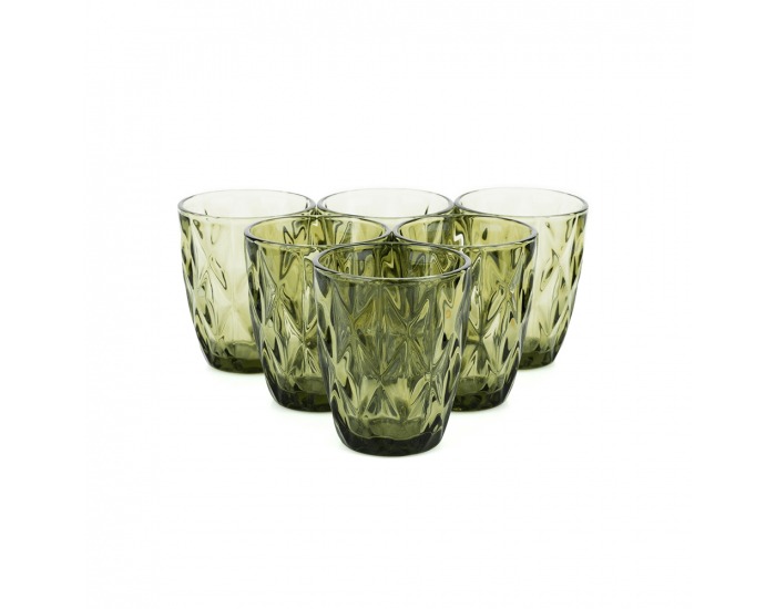 Pohár na vodu (6 ks) Barolo Typ 2 240 ml - zelená