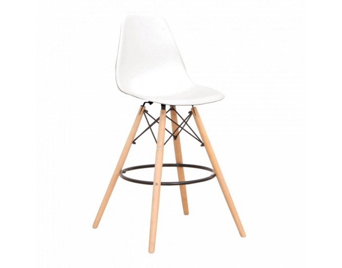 Barová stolička Carbry 2 New - biela / buk
