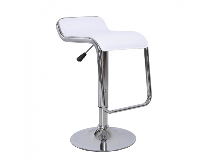 Barová stolička Ilana New - biela / chróm