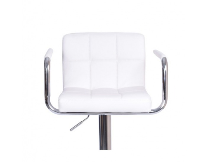 Barová stolička Leora New - biela / chróm