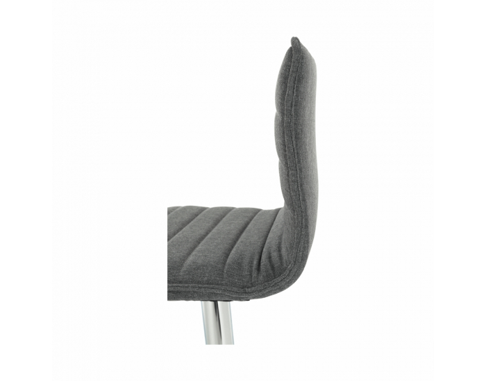 Barová stolička Pinar - sivá / chróm